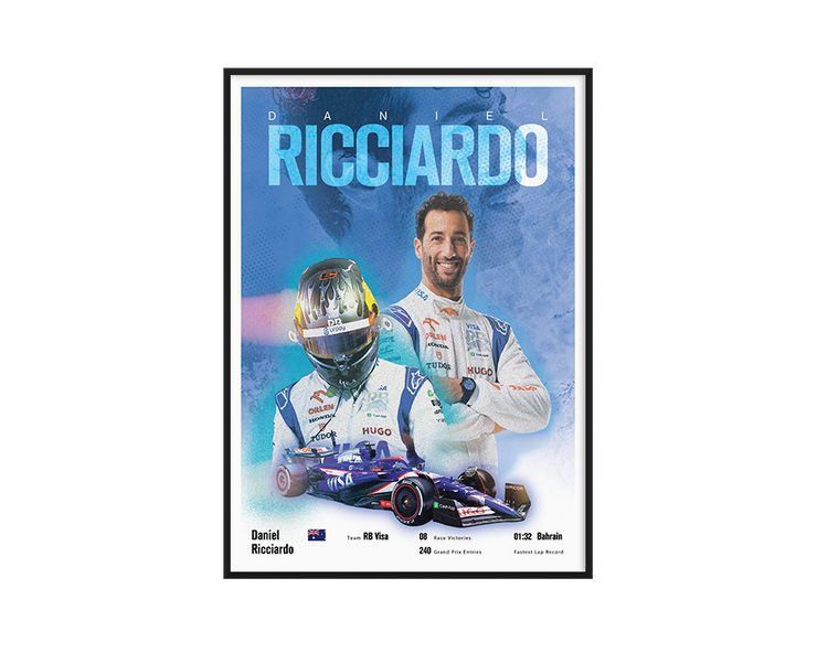Daniel Ricciardo Vintage F1 Print