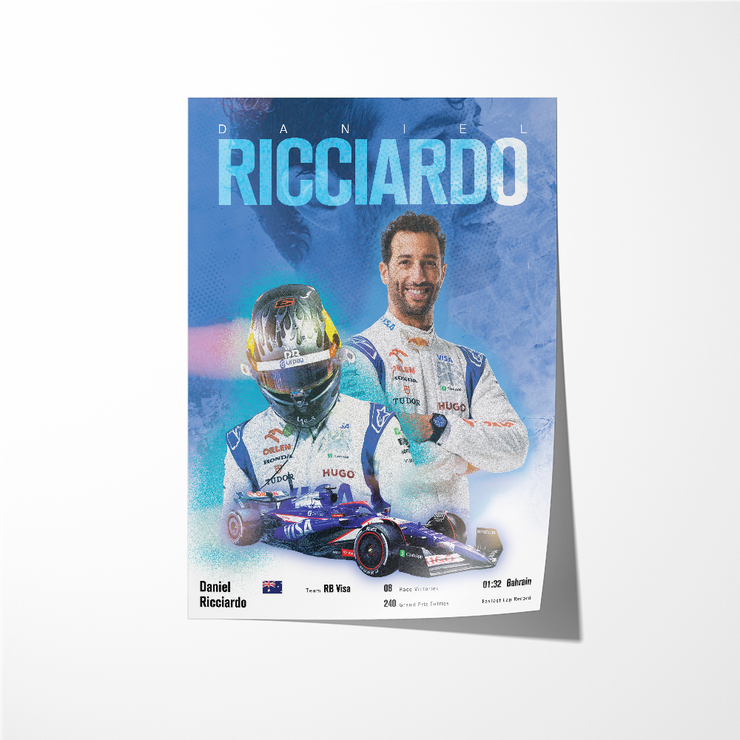 Daniel Ricciardo Vintage F1 Print