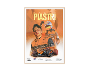 Oscar Piastri Vintage F1 Print