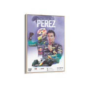 Sergio Pérez Vintage F1 Print