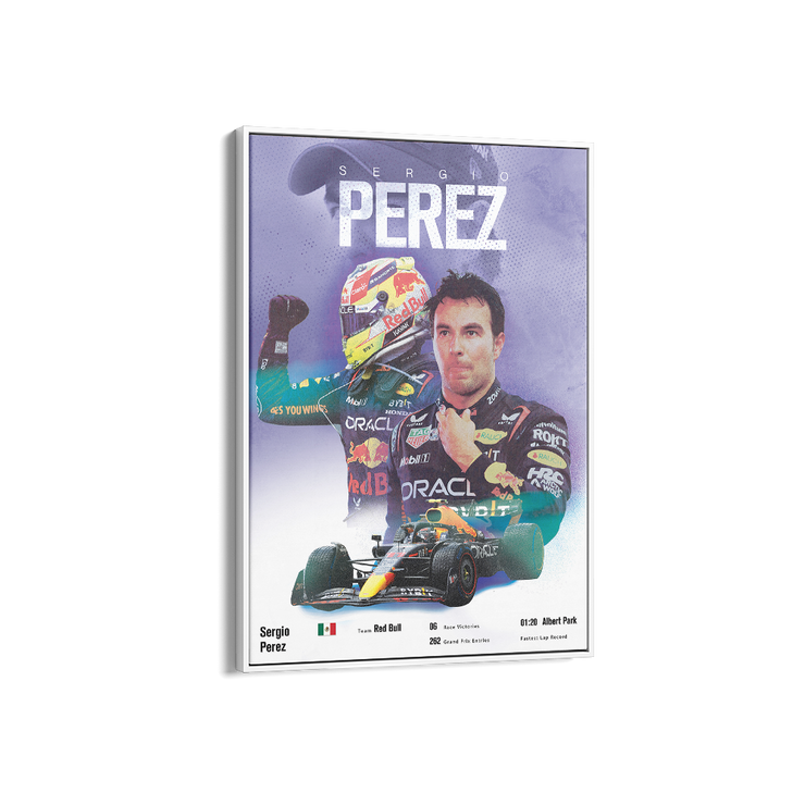 Sergio Pérez Vintage F1 Print