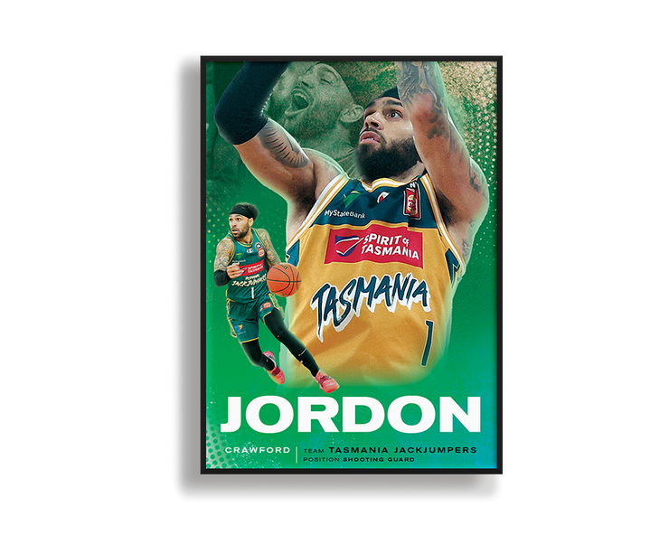 Jordon Crawford NBL24 Vintage Print