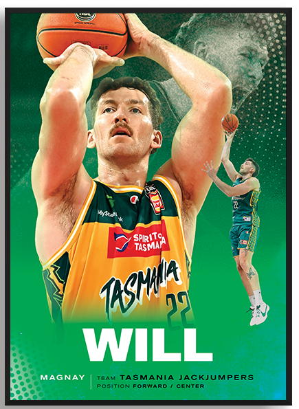 Will Magnay NBL24 Vintage Print