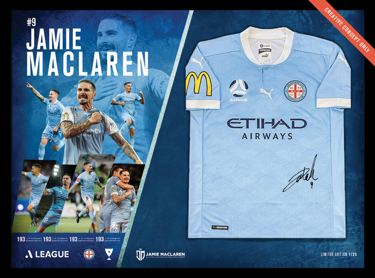 Jamie Maclaren All-Time Goal Scoring Record - SIGNED JERSEY