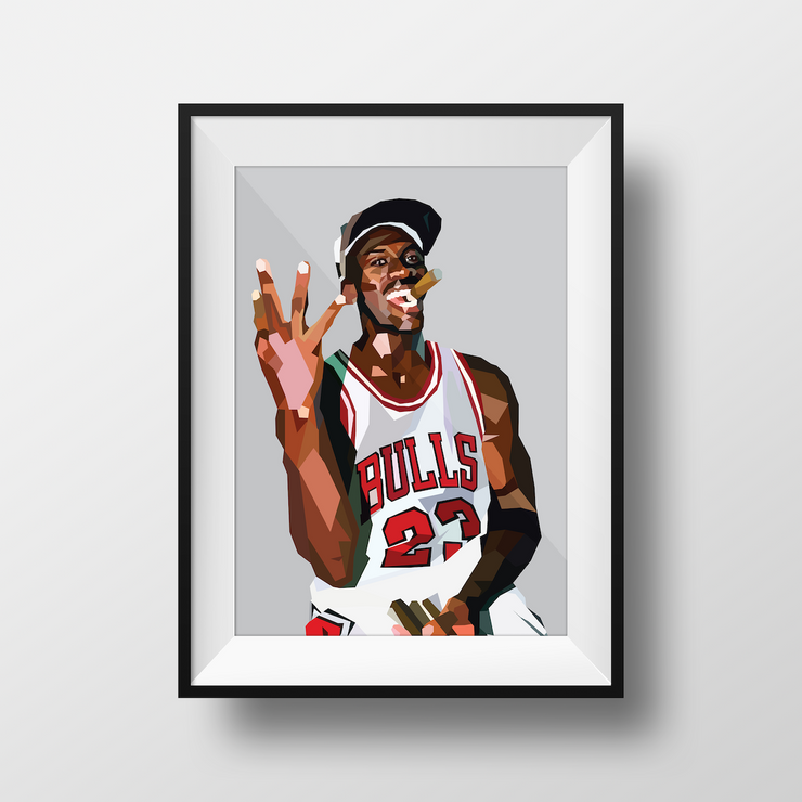 Michael Jordan Framed Wall Art- DG Designs