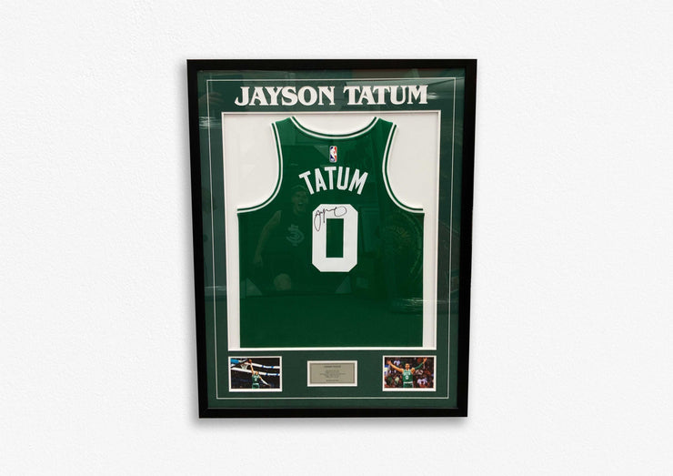 Jayson Tatum Exclusive Hand Signed Jersey - Framed