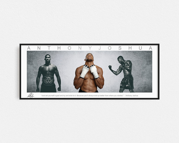 ANTHONY JOSHUA PANORAMIC COLLAGE FRAMED WINGS