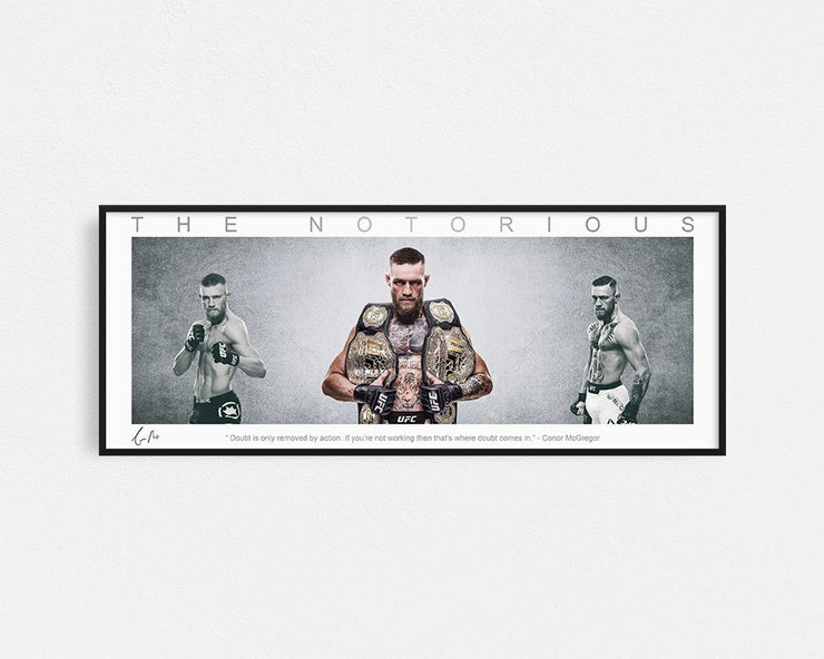 CONOR MCGREGOR PANORAMIC COLLAGE FRAMED WINGS
