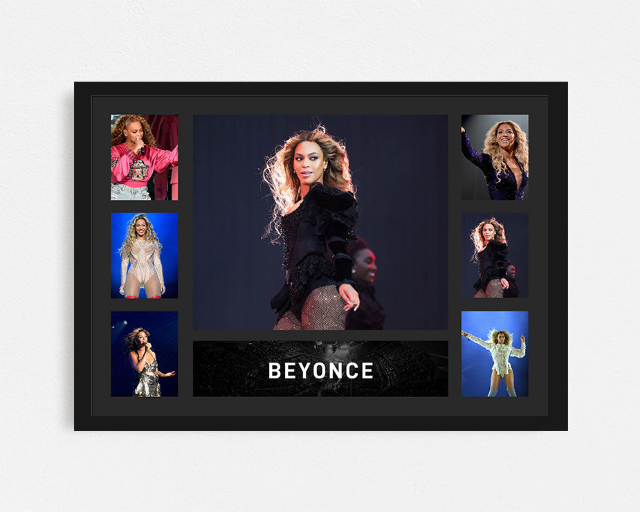 Beyonce Singer Tribute Frame - Music Artist Memory Print